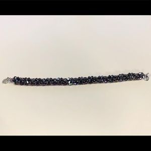 Purple beaded bracelet